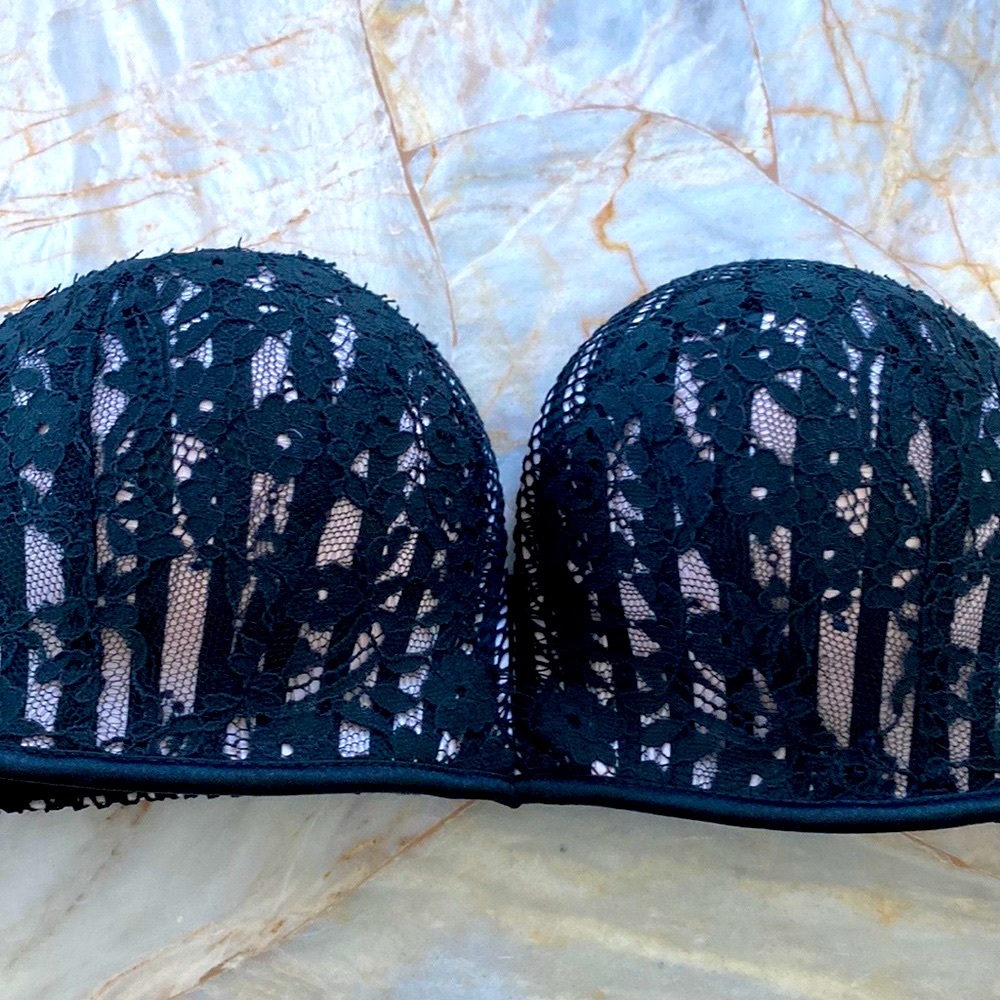 Victoria Secret Bombshell Add-2-Cups Push-Up Bra 32B Strapless Bra